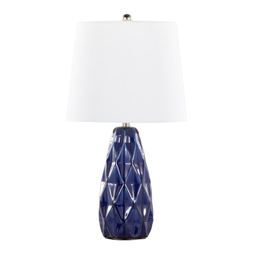 Hex 20" Ceramic Accent Lamp - Set Of 2